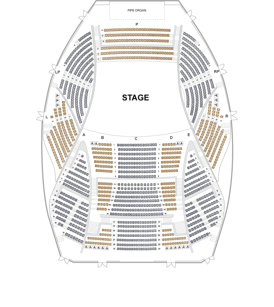 객석 1층 게이트 안내 이미지