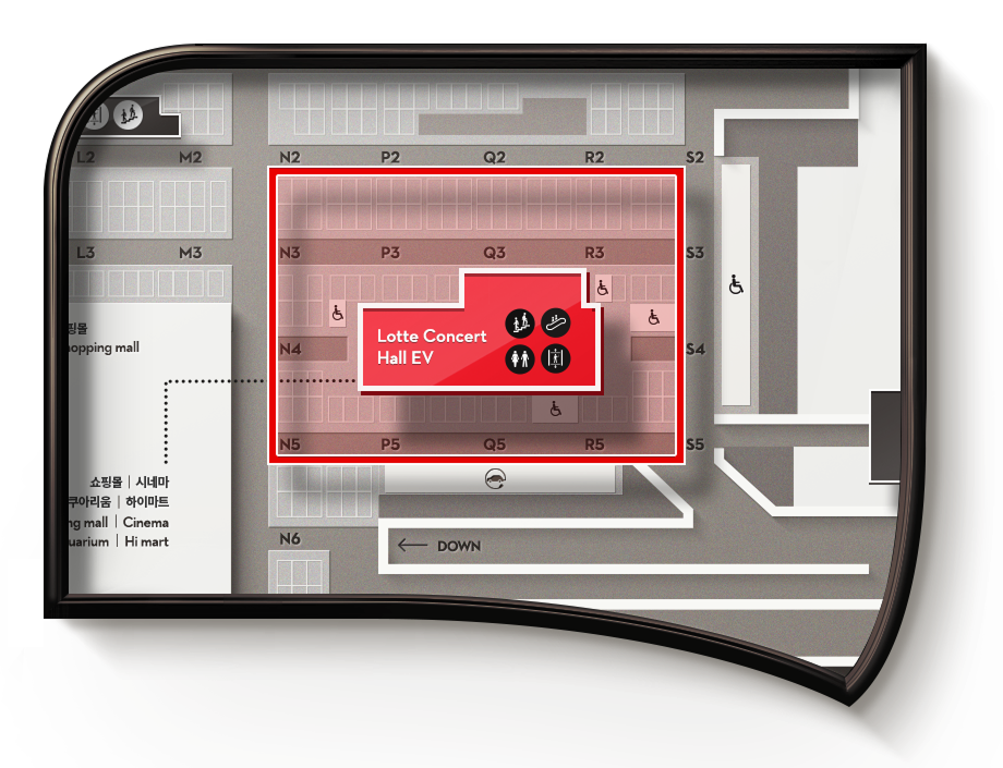 지하2층 기둥번호 Q3